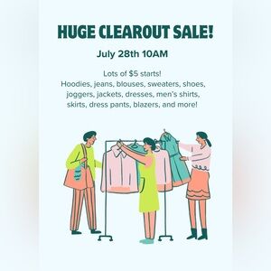 Huge Clear Out Sale!